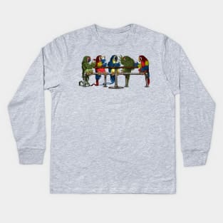 Drinking Birds Kids Long Sleeve T-Shirt